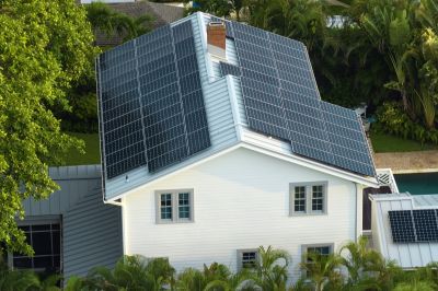 Solar Panel System in Use